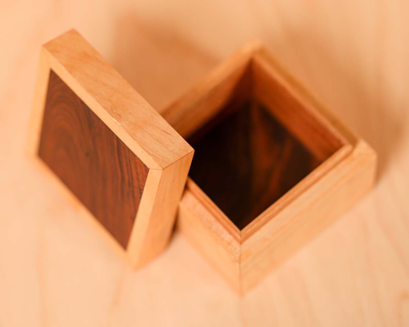 Reclaimed Maple, Walnut, & Cherry Box